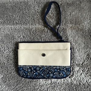 Lands End Wristlet. Paisley Pattern.